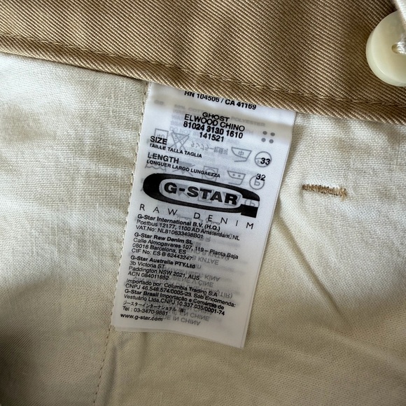 NWOT G-Star Raw by Marc Newson Men’s Ghost Elwood Chino Pants - Picture 5 of 13